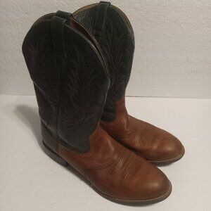 ARIAT HERITAGE STOCKMAN MEN'S WESTERN BOOT-10002258 Green/Brown